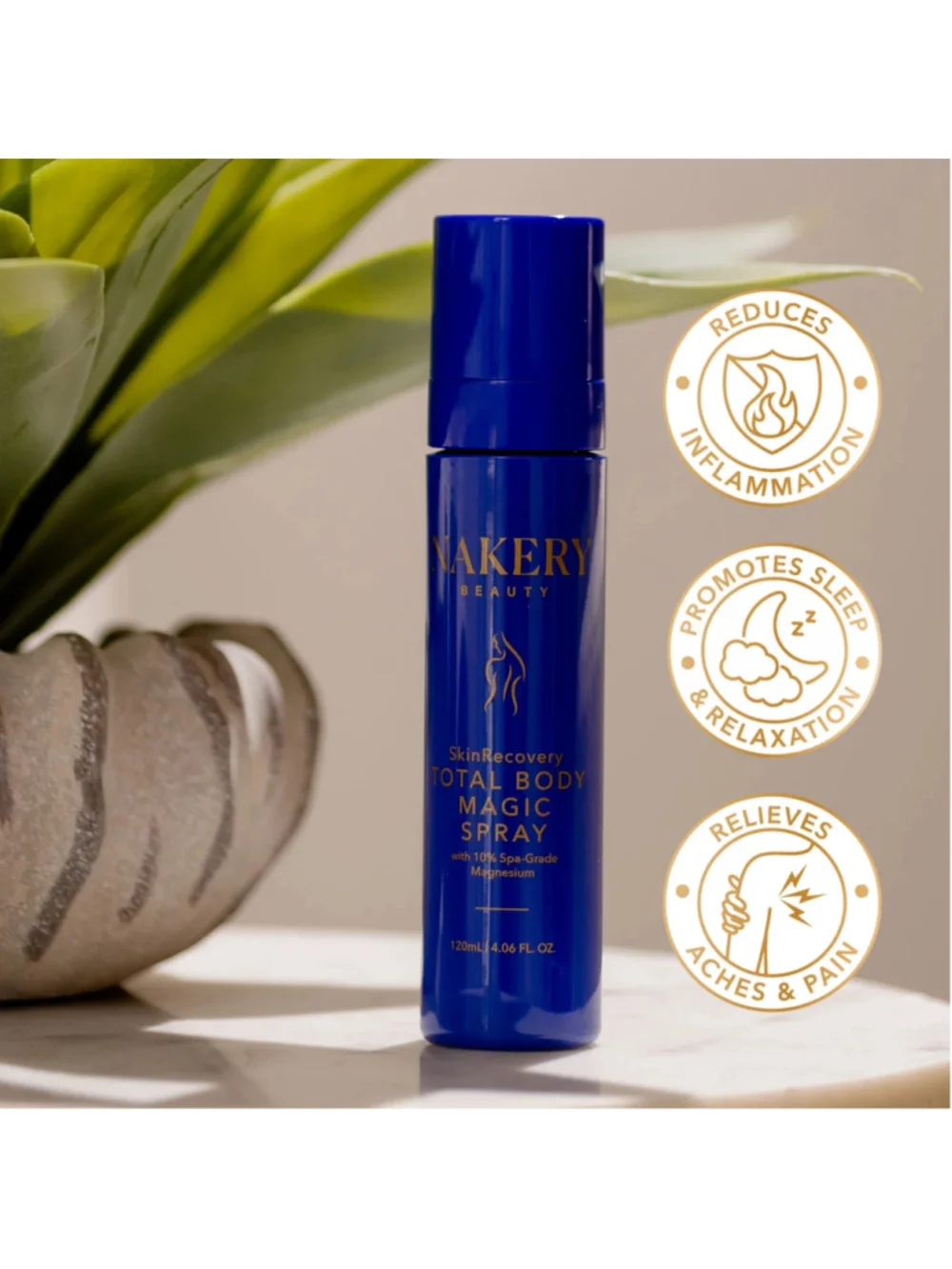 SkinRecovery Total Body Magic Spray with Magnesium (120 mL)